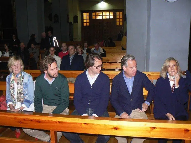 La familia de Gim&eacute;nez Abad, durante el homenaje recibido en 2017 en Jaca