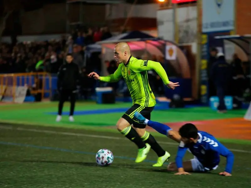 Jorge Pombo ha sido el jugador m&aacute;s destacado en el ataque zaragocista. Foto: @RealZaragoza