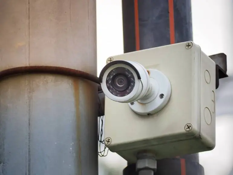 Imagen de archivo de una c&aacute;mara de videovigilancia