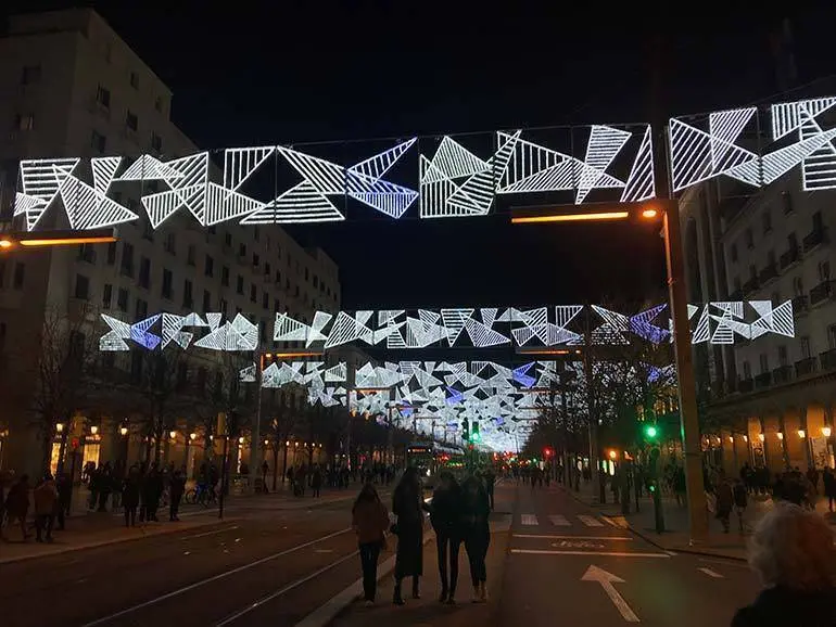 Zaragoza ha estrenado nueva iluminaci&oacute;n navide&ntilde;a