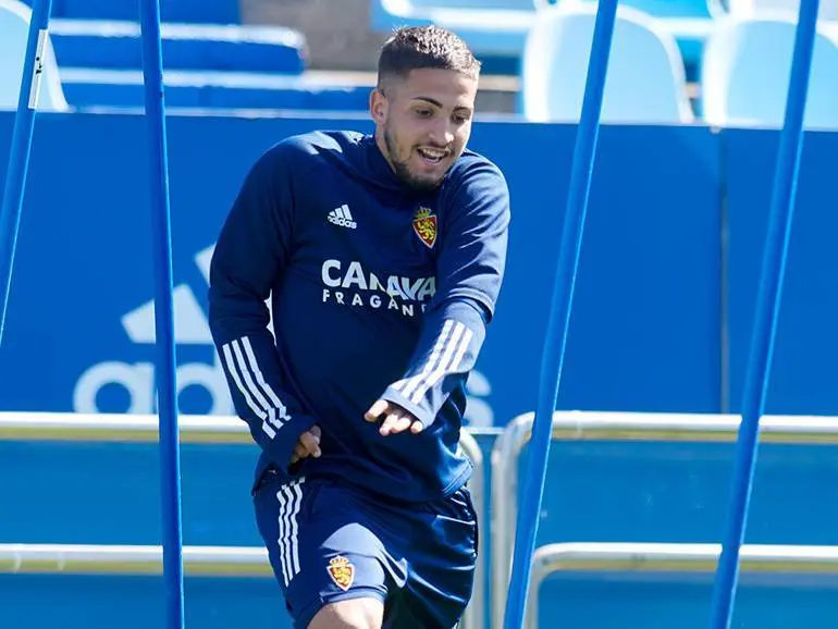 El delantero tiene negociado su contrato con el Real Madrid. Foto: Real Zaragoza/Tino Gil