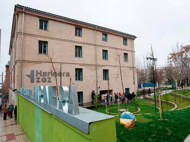 El centro cultural Harinera ZGZ, donde el hombre ha sido detenido por un presunto delito de amenazas graves