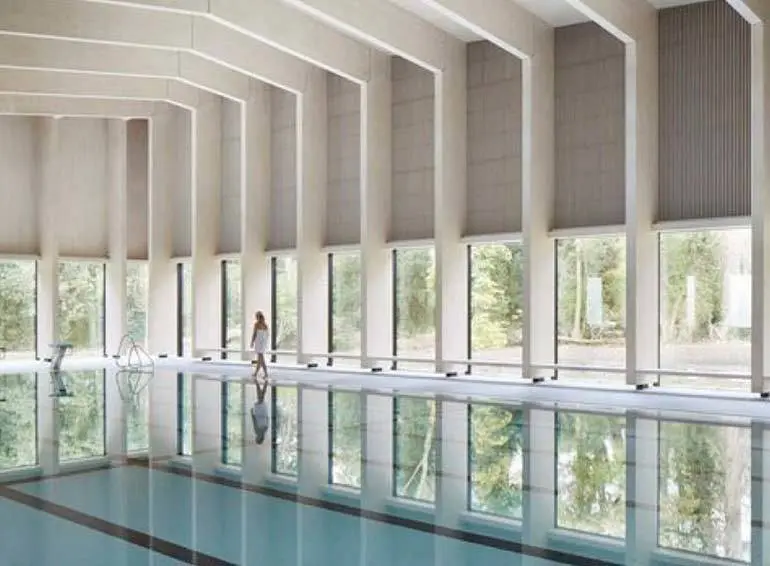 Recreaci&oacute;n de la piscina interior
