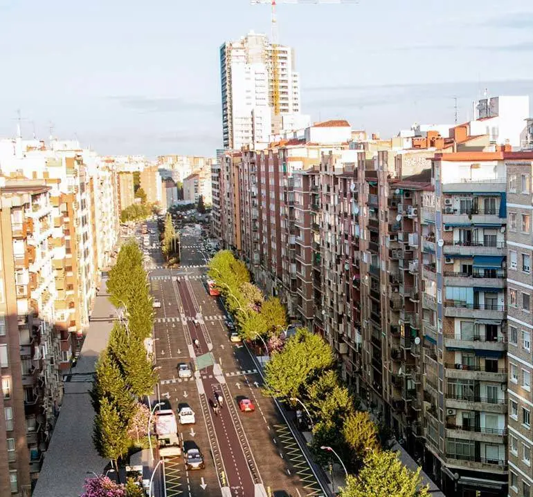 Foto a&eacute;rea de la avenida de Navarra