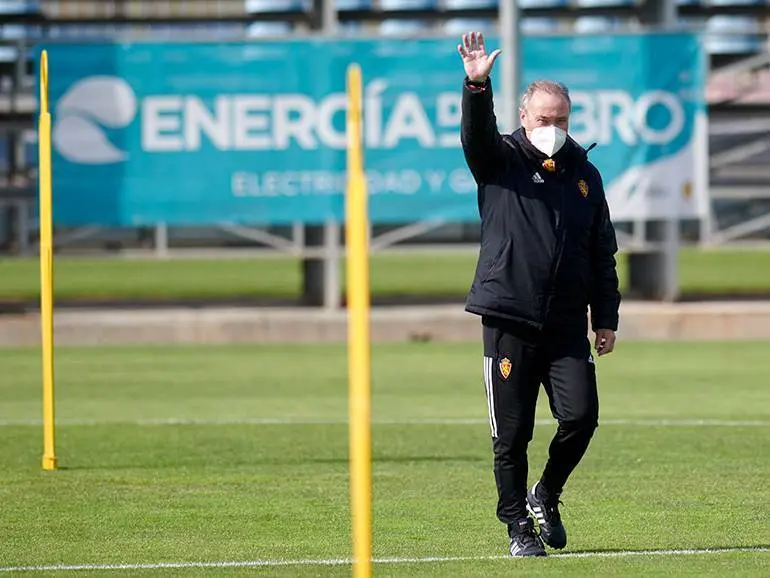 El t&eacute;cnico ha cumplido objetivos en las dos temporadas en las que ha dirigido al equipo. Foto: Real Zaragoza (Tino Gil)