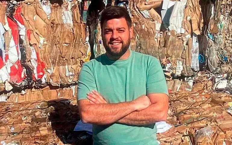 Ra&uacute;l Aramburo est&aacute; al frente de la empresa familiar Reciclaje de Residuos Calatayud