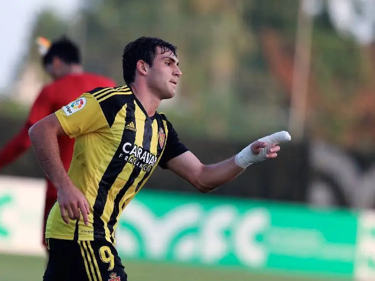Iv&aacute;n Az&oacute;n, con tres goles, es el m&aacute;ximo goleador de la pretemporada. Foto: Real Zaragoza