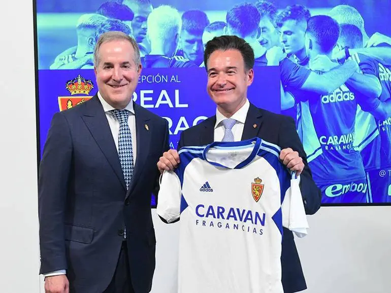 Jorge Mas ha visitado el Ayuntamiento y el Pilar. Foto: Real Zaragoza