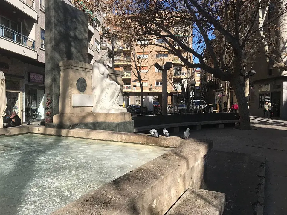 Escultura de la plaza de San Pedro Nolasco