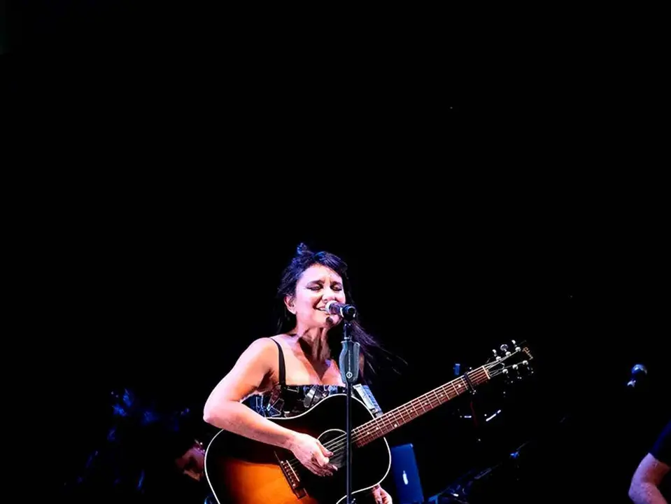 Eva Amaral durante el concierto del Vive Latino