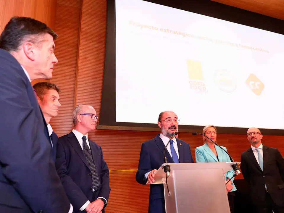 El presidente del Gobierno de Arag&oacute;n y Dar&iacute;o Villagrasa han salido al paso de las palabras del PP | Foto: Gobierno de Arag&oacute;n