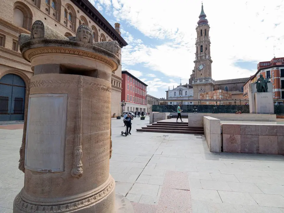Imagen de archivo del monumento de Goya