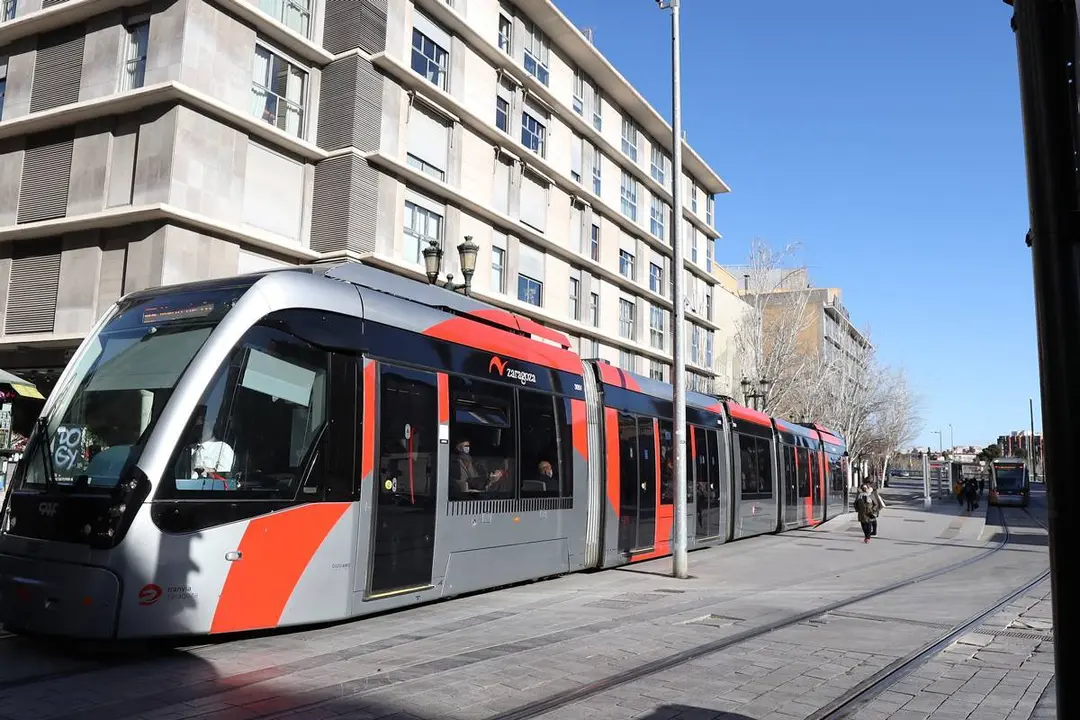 Foto del tranv&iacute;a de Zaragoza