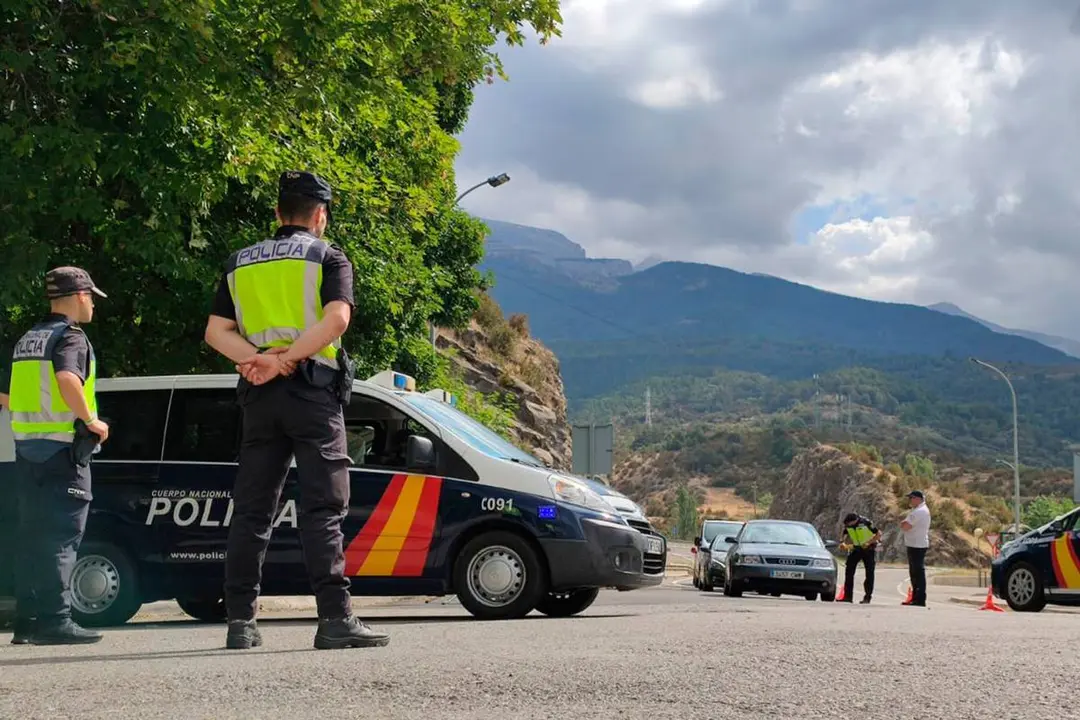 Foto de un control de la polic&iacute;a