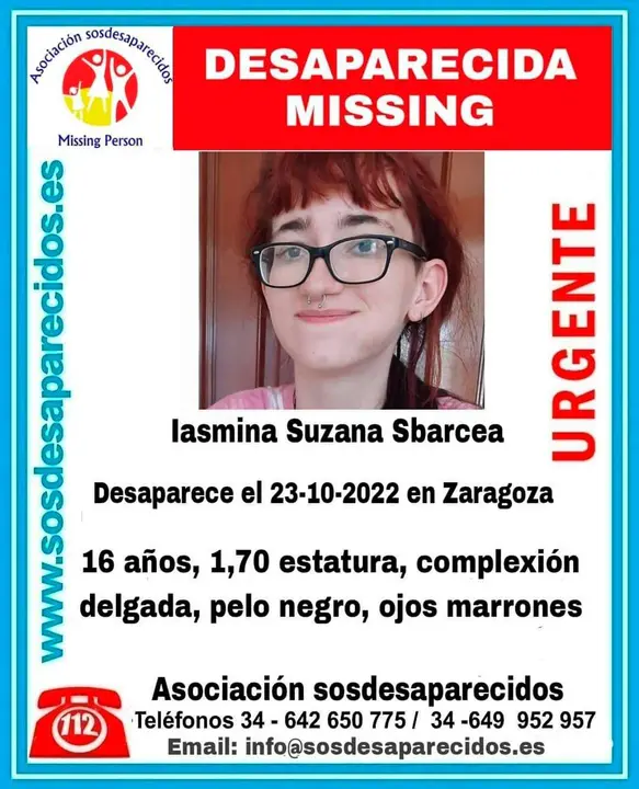 desaparecida en Zaragoza