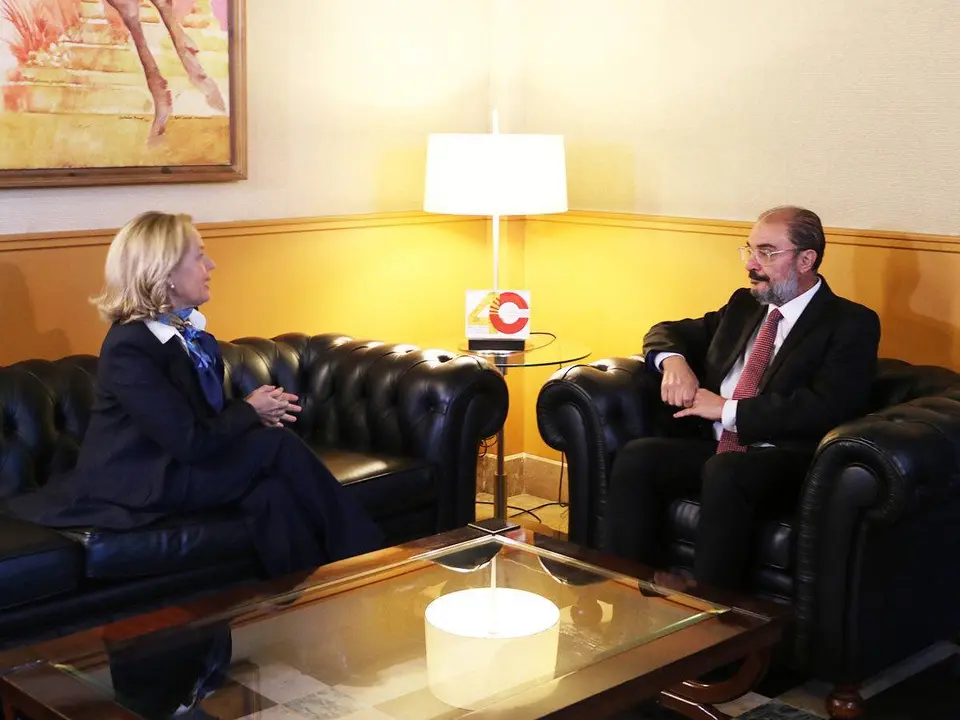 Calvi&ntilde;o ha visitado este mi&eacute;rcoles la Comunidad para mantener varias reuniones con el presidente Lamb&aacute;n y representantes de CEOE y C&aacute;mara de Comercio