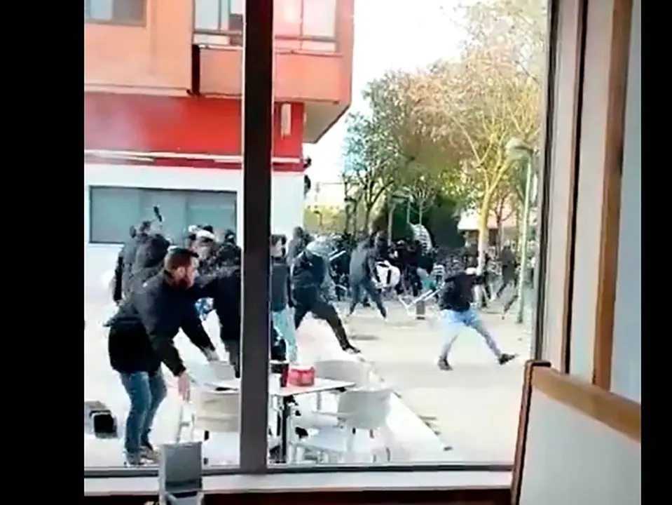 Momento de la pelea 