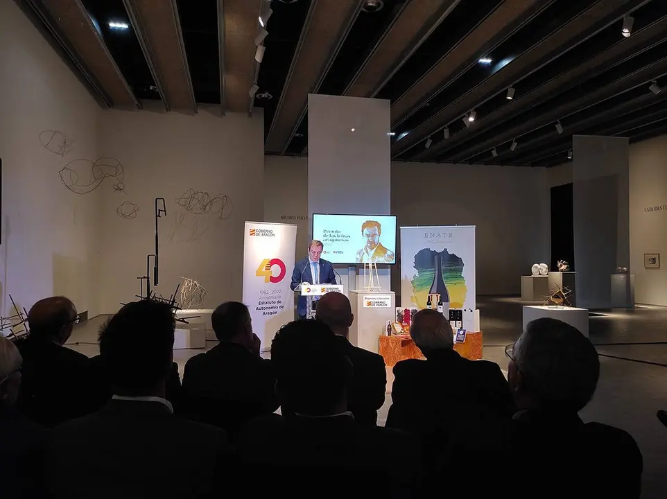 Javier Sierra recible el Premio de las Letras Aragonesas