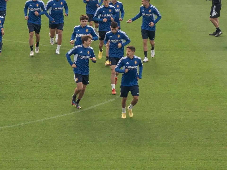 Giuliano y Francho en La Romareda
