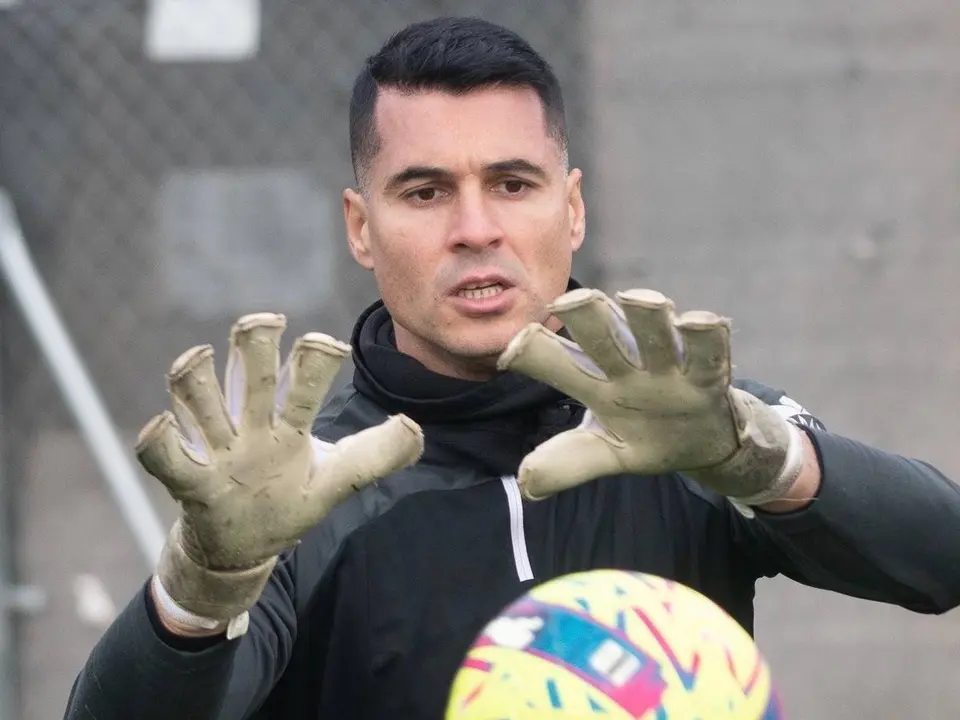 Andr&eacute;s Fern&aacute;ndez ha comparecido antes los medios de comunicaci&oacute;n en la previa del partido contra el Burgos.