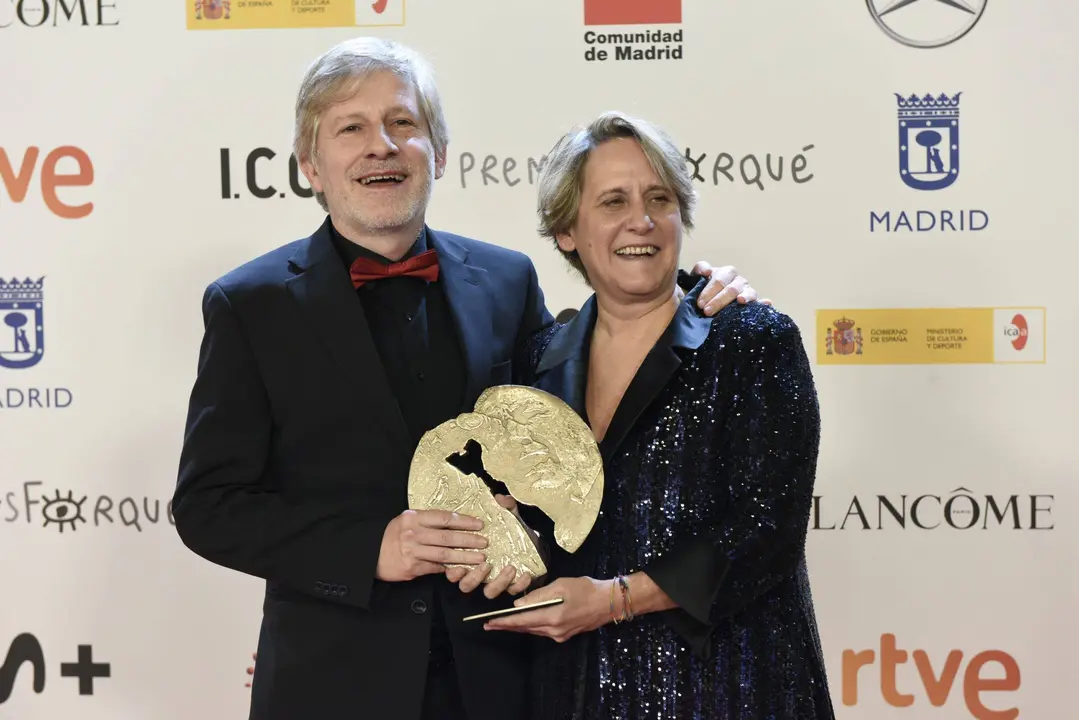 Paula Labordeta y Gaizka Urresti en los premios Forqu&eacute;