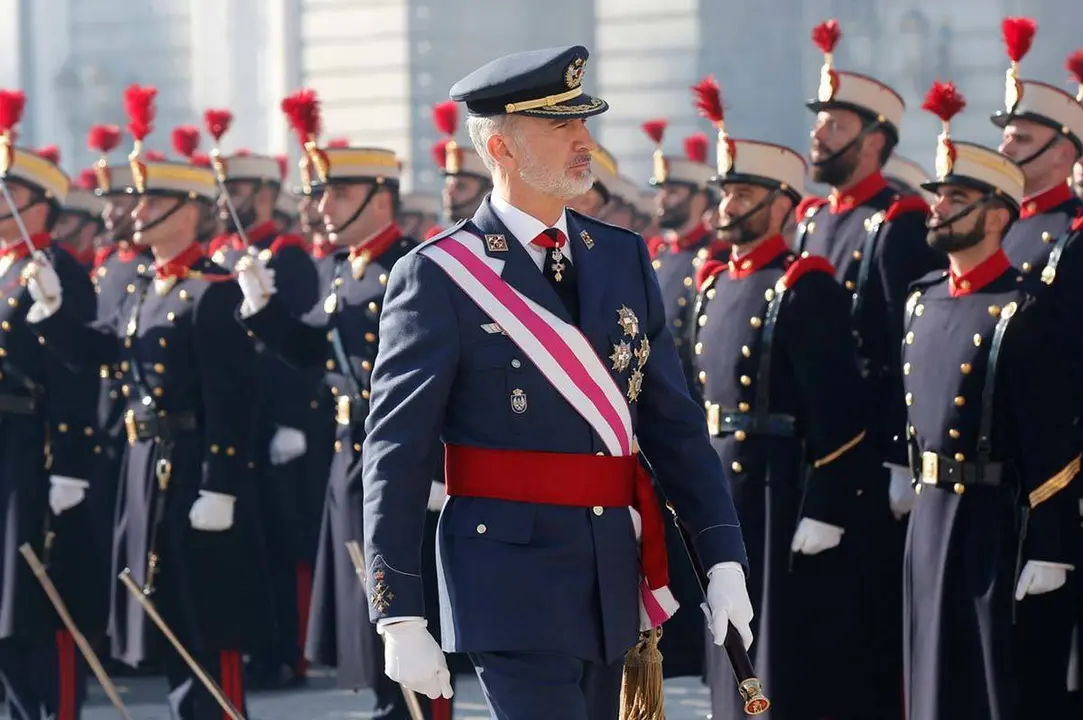 El Rey, durante la Pascua Militar. Imagen: Casa del Rey