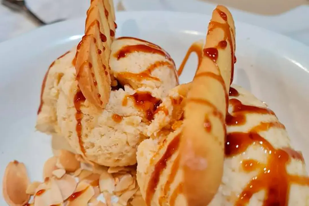 helado del melocot&oacute;n de calanda