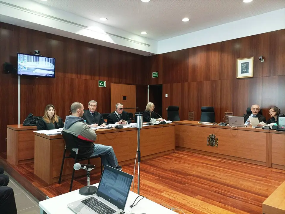 H&eacute;ctor L&oacute;pez, el pasado jueves en la sesi&oacute;n en la Audiencia de Zaragoza