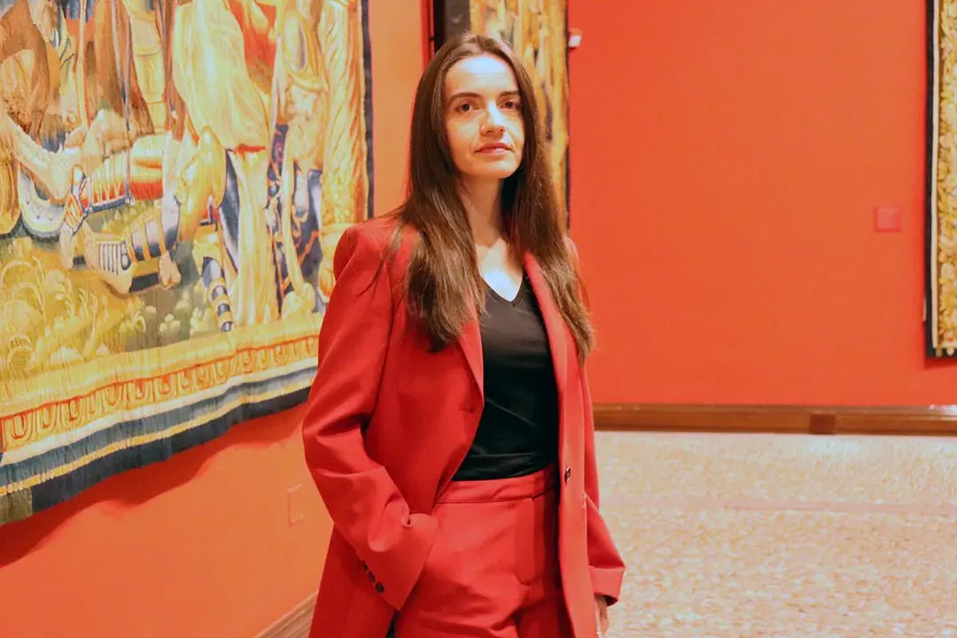 Mar&iacute;a Senovilla en el Patio de la Infanta de Zaragoza