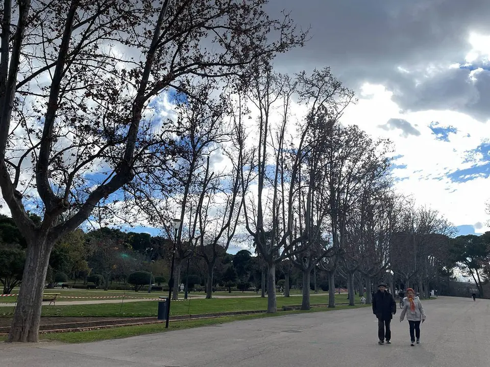 Cielo nuboso en Zaragoza