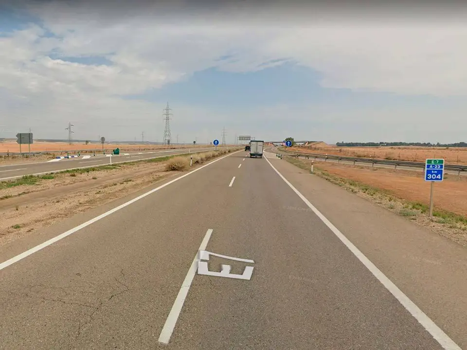 El accidente ha ocurrido en la A-23, a la altura del kil&oacute;metro 304, en sentido Huesca