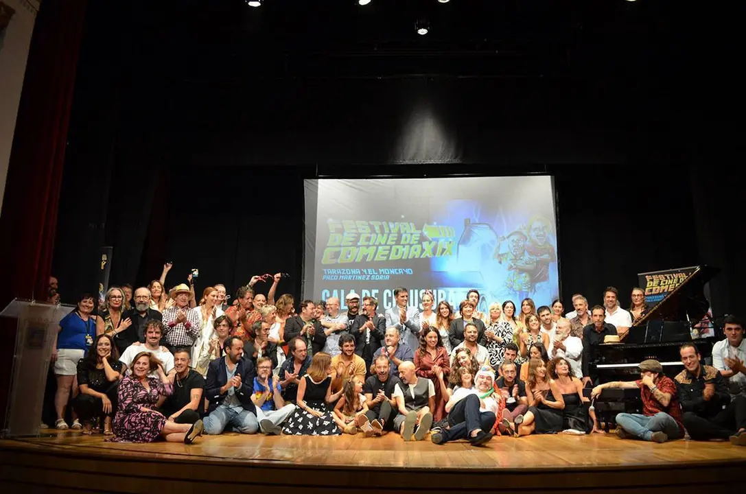 Foto de familia de la clausura del Festival de Tarazona en 2022