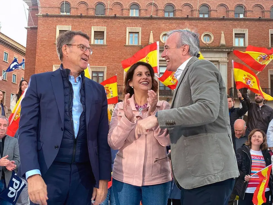 El candidato popular a la DGA ha participado en el mitin central de la campa&ntilde;a en Teruel, en el que tambi&eacute;n han intervenido el l&iacute;der nacional, Alberto N&uacute;&ntilde;ez Feij&oacute;o, y Emma Buj
