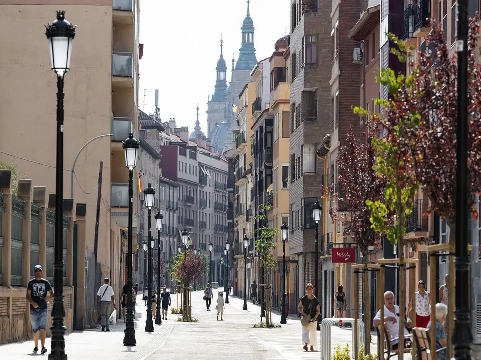 Imagen de archivo del casco hist&oacute;rico de Zaragoza.