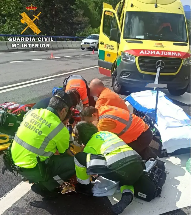 Las ambulancias han rescatado a los hombres