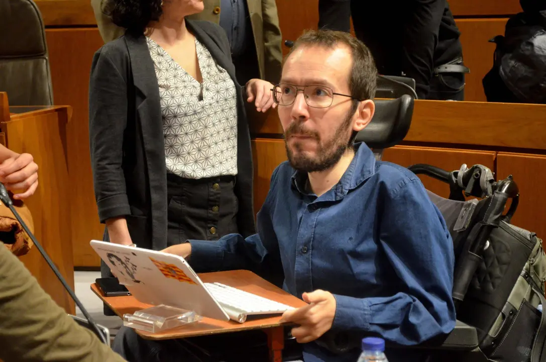 Pablo Echenique en 2016, durante su etapa como diputado en las Cortes de Arag&oacute;n