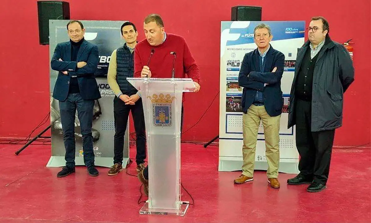 El presidente de la S.D. Tarazona, Aniceto Navarro