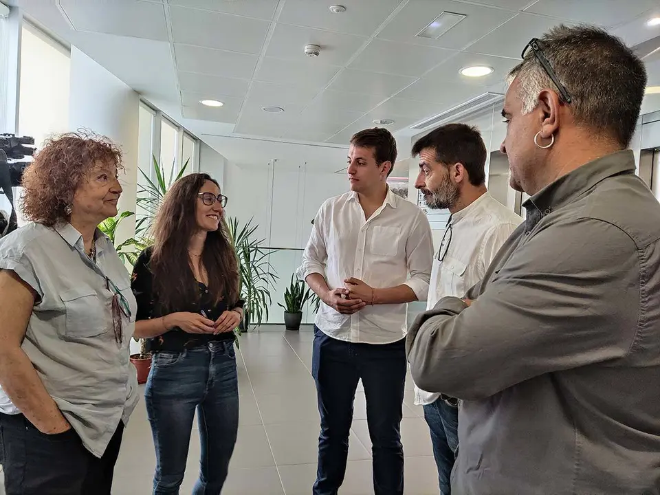 Laura Vergara (segunda por la izquierda) ser&aacute; la n&uacute;mero dos por Zaragoza, mientras que Vicente Guerrero y Mar&iacute;a &Aacute;ngeles Manzano ocupan los puestos de salida por Huesca y Teruel