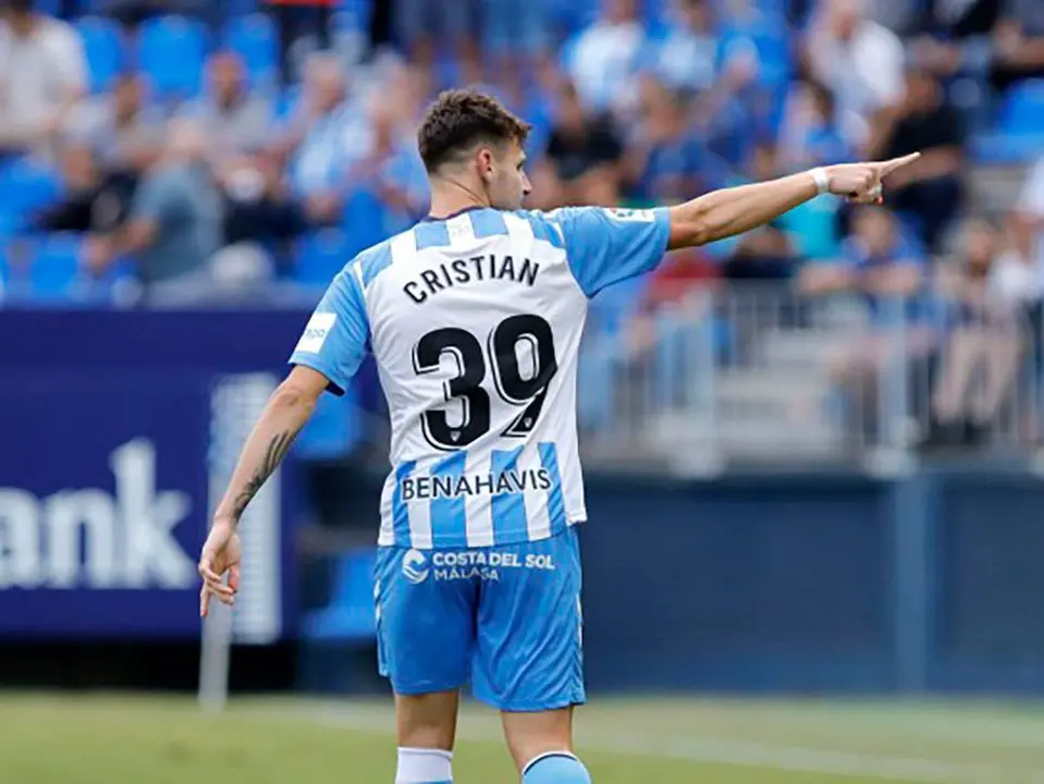 Cristian se&ntilde;ala en el M&aacute;laga - Lugo
