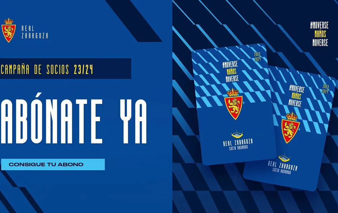La campa&ntilde;a ha sido lanzada este martes. Fotograf&iacute;a: Real Zaragoza.