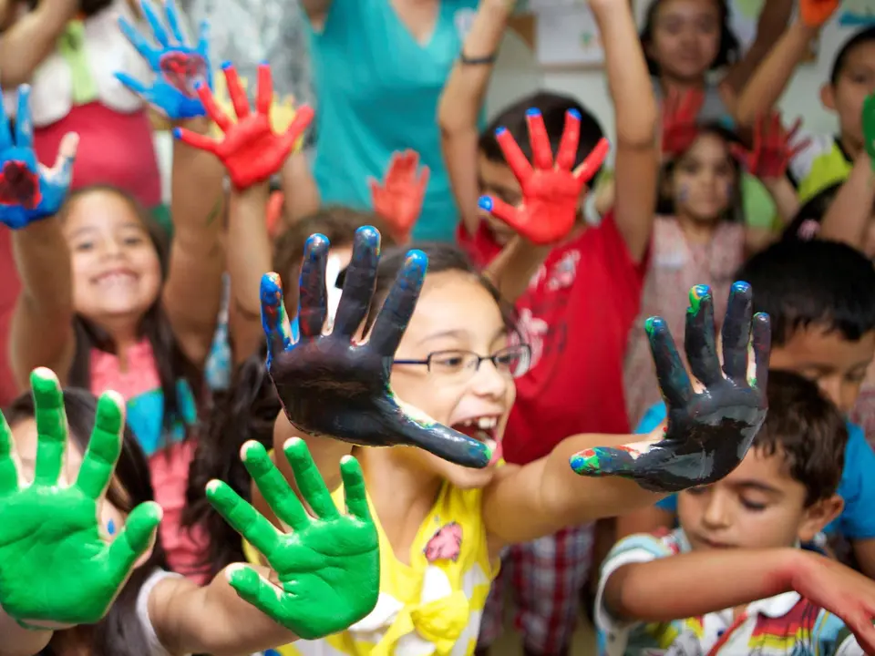 Ni&ntilde;os en actividades de verano de la Fundaci&oacute;n "La Caixa"