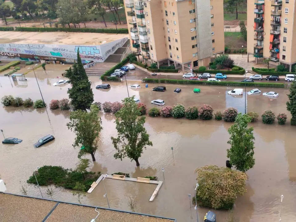 avenida Navarra tormenta granizo Zaragoza