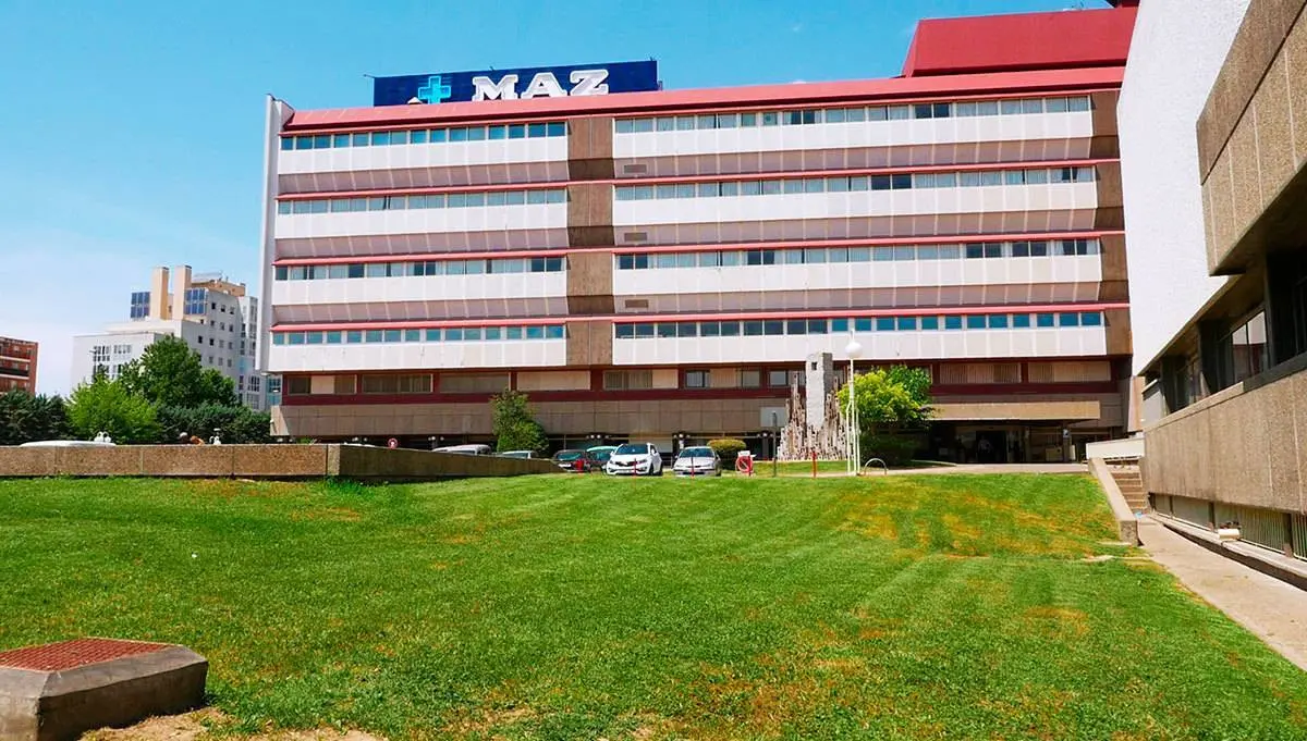 Fachada del Hospital MAZ de Zaragoza