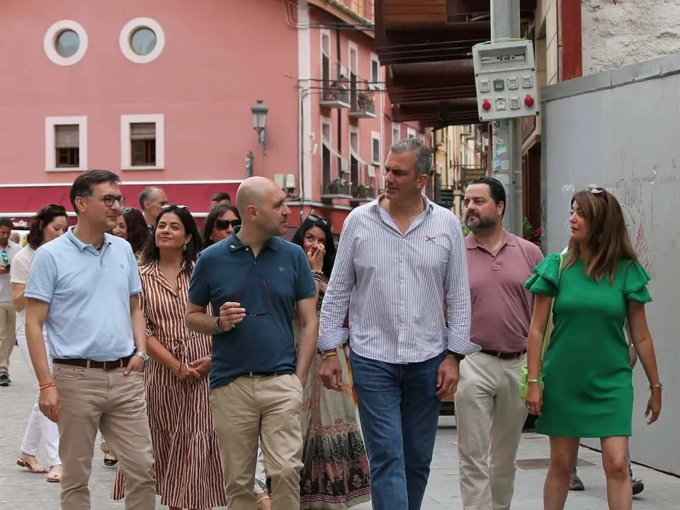 Ortega Smith ha visitado este mi&eacute;rcoles Jaca dentro de la campa&ntilde;a electoral de Vox