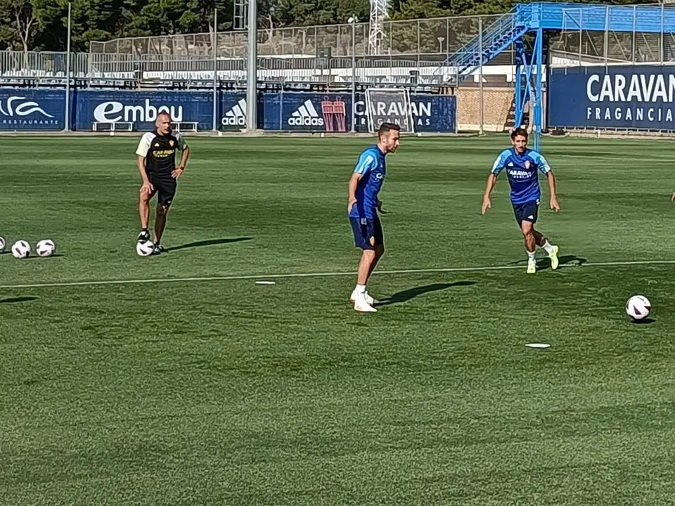 Marc Aguado en un entrenamiento