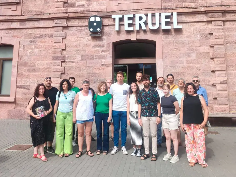 Sumar ha viajado hasta Teruel para pedir un impulso al corredor Cant&aacute;brico-Mediterr&aacute;neo