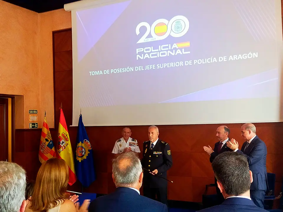 En el acto, ha tomado posesi&oacute;n el que ya es el nuevo jefe de Polic&iacute;a en Arag&oacute;n