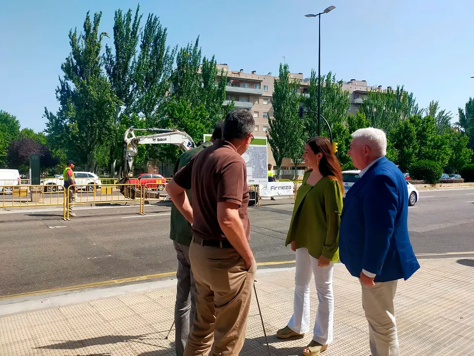 Hoy han comenzado las obras de este carril bici en el barrio del Actur