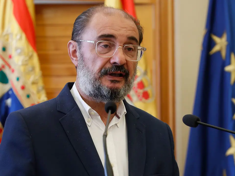 Lamb&aacute;n, que ya se ha despedido de forma oficiosa en dos ocasiones, ha pedido celeridad a Azc&oacute;n y Vox | Foto: Gobierno de Arag&oacute;n