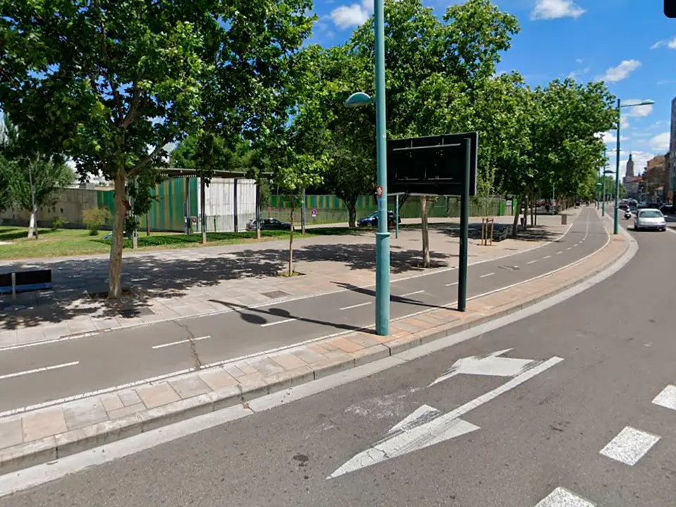 El accidente tuvo lugar en el n&uacute;mero 1 del paseo de Echegaray, cerca de la plaza Europa